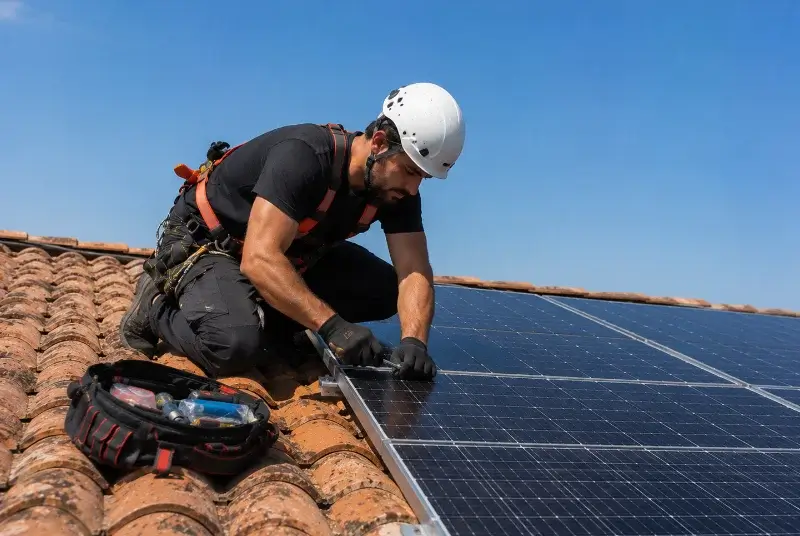 Maintenance et monitoring de panneaux solaires à Molandier